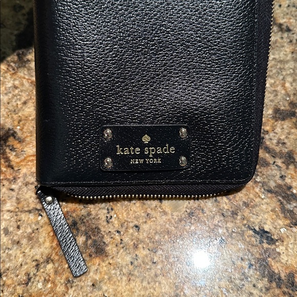Kate Spade Wellesley personal planner/agenda in black leather, like new - Picture 2 of 6